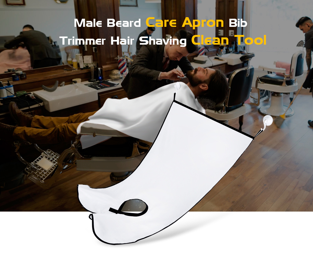 Waterproof Male Beard Catcher Apron Shaving Trimming Cleaning Tools