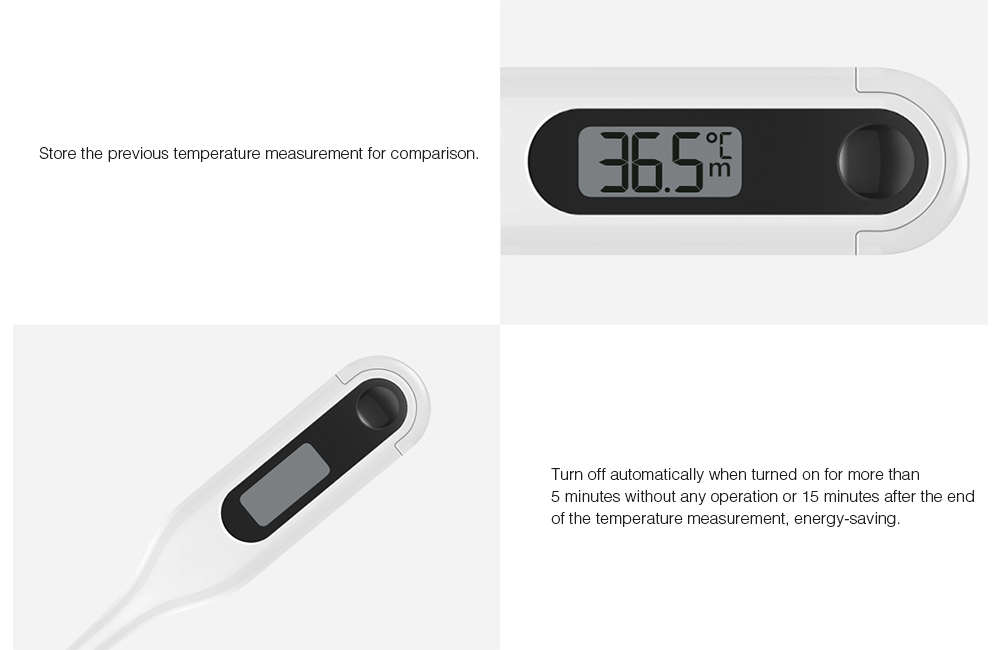 Xiaomi MMC - W201 Dual-purpose Portable LCD Medical Electronic Thermometer