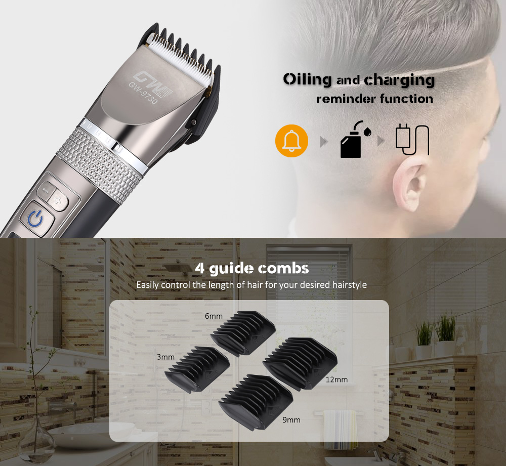 Guowei GW - 9730 Professional Electric Hair Clipper Trimmer Styling Haircut