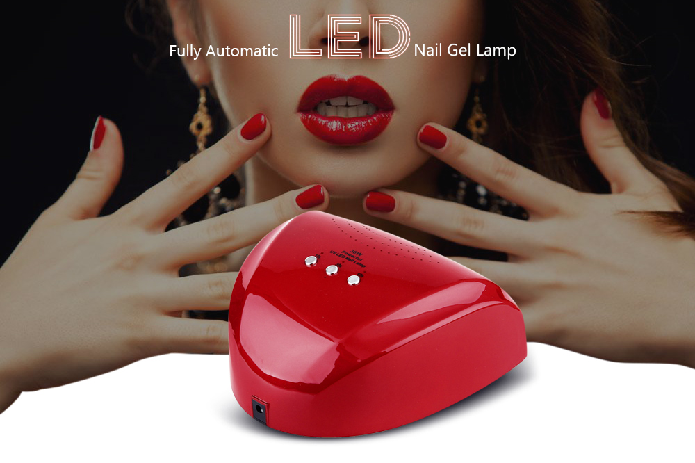 36W Auto Sensing LED Nail Gel Lamp Dryer Professional Manicure Tool for Fingernails and Toenails