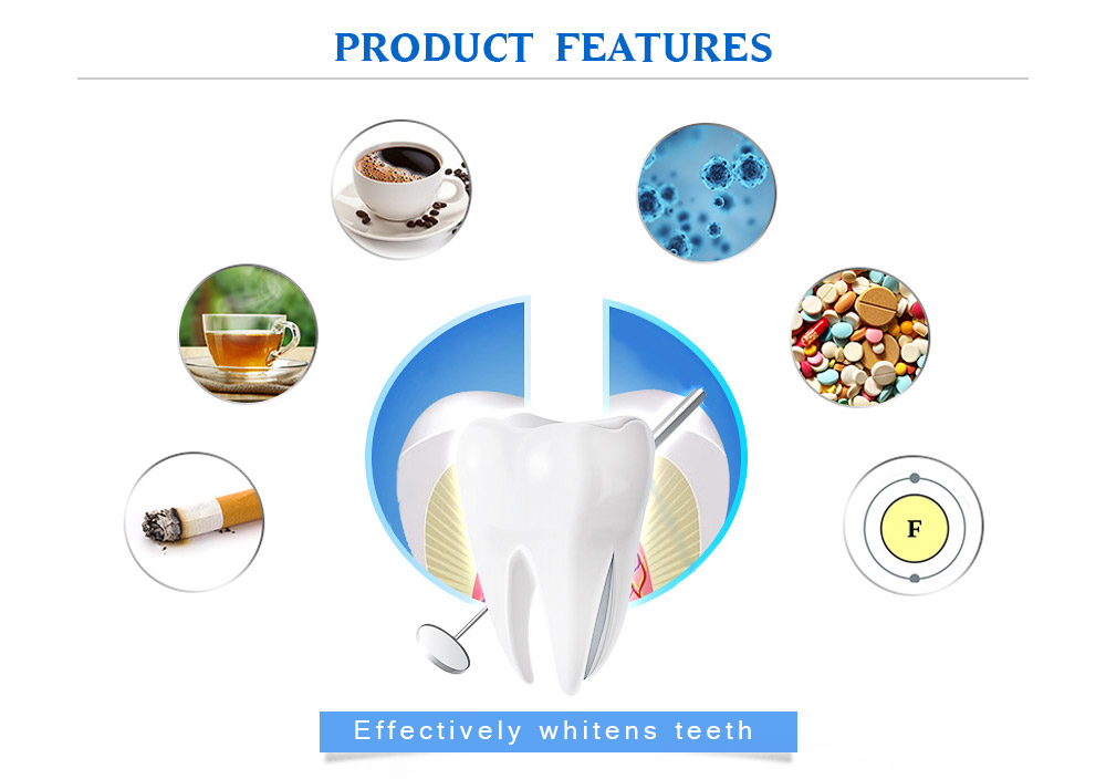 Teeth Whitening Kit with 4 Gel 2 Tray 1 Light for Oral Hygiene Dental Care Bleaching