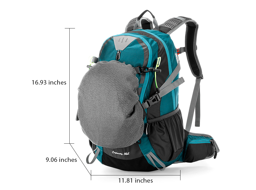 Maleroads 30L Outdoor Sports Hiking Backpack Camping Water Resistant Nylon Travel Luggage Bike Rucksack Bag
