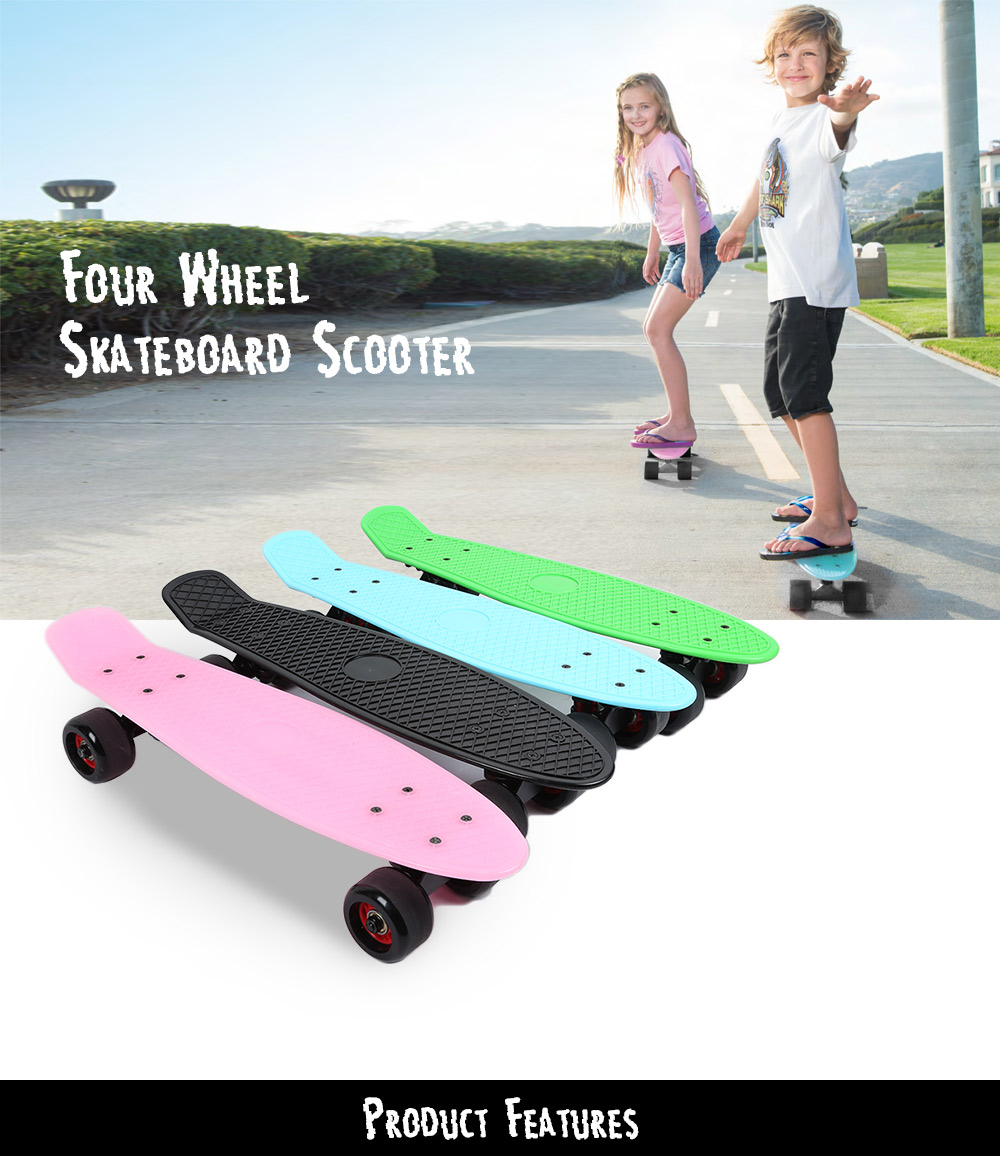 Four Wheel Skateboard Fish Skate Board Scooter