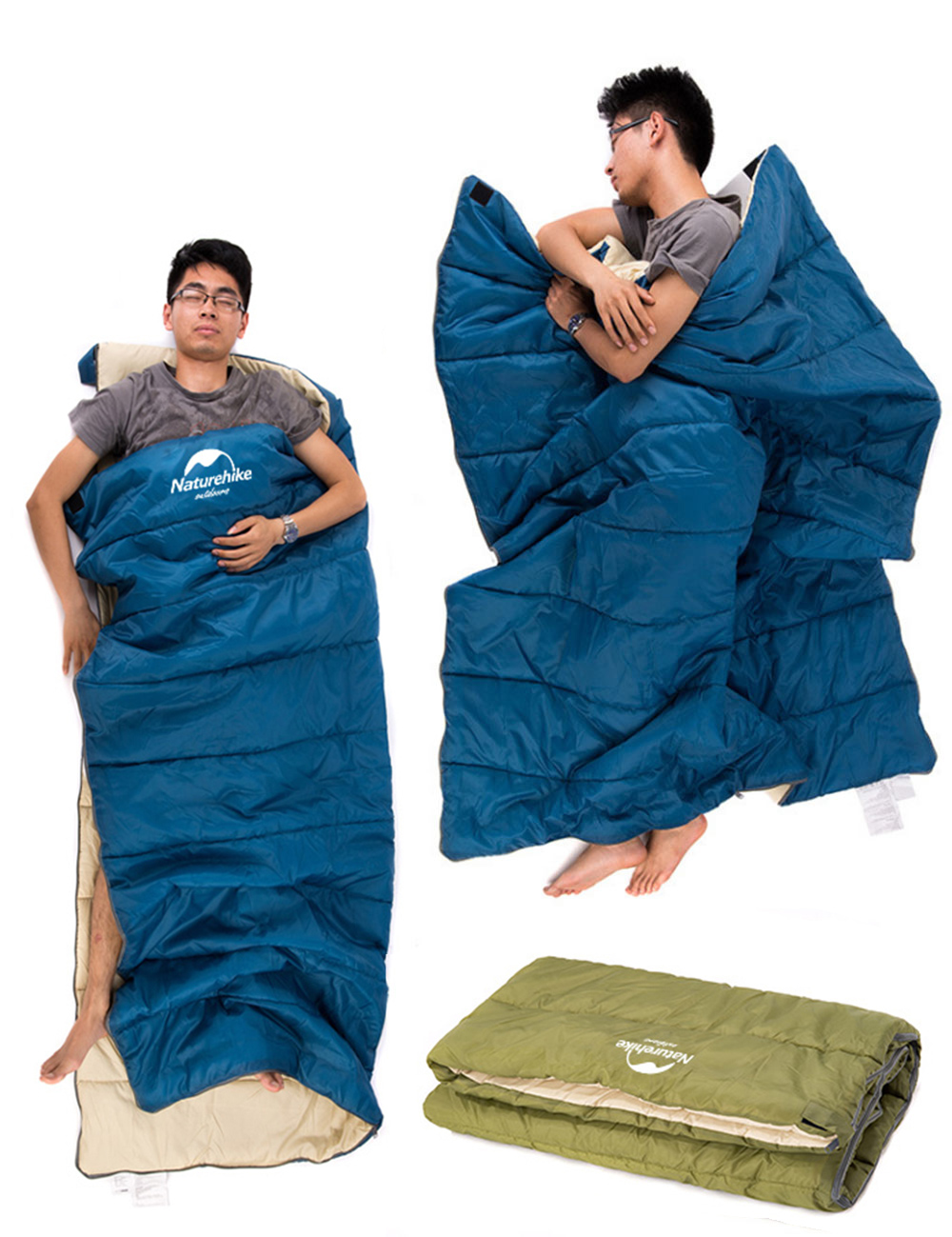 Outdoor Camping Ultralight Adult Sleeping Bag Envelope Type