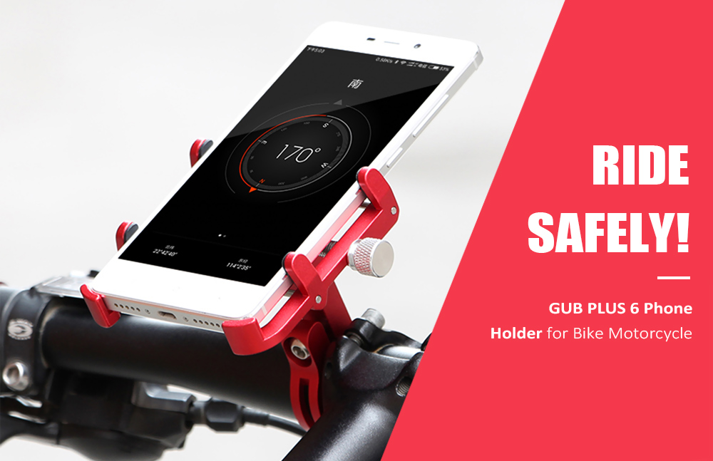GUB PLUS 6 Universal Cell Phone Holder for Motorcycle Bicycle Bike