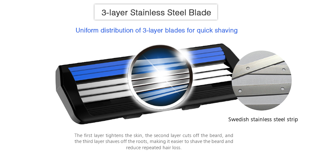 KL - 16L Disposable Razors Men Hotel Three-layer Blade Manual Shavers 16pcs