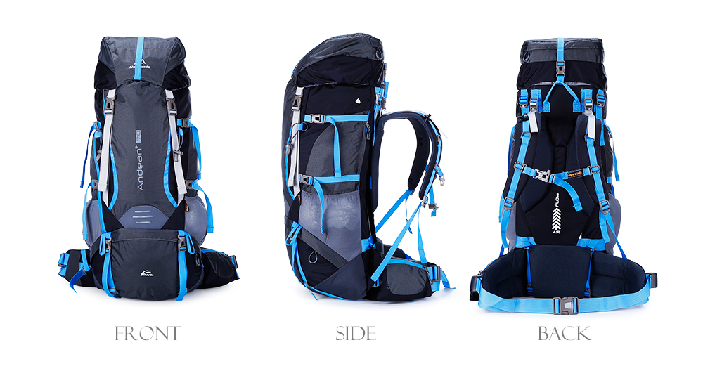 Maleroads 70L Outdoor Sports Backpack Hiking Camping Water Resistant Nylon Bike Rucksack Bag
