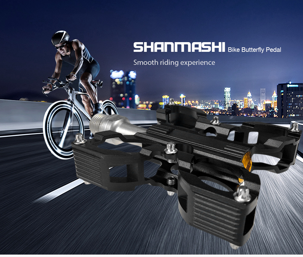 Shanmashi SG - 05 Bike Pedal Butterfly Shape Road Bicycle Foot Plate for Riding Activities