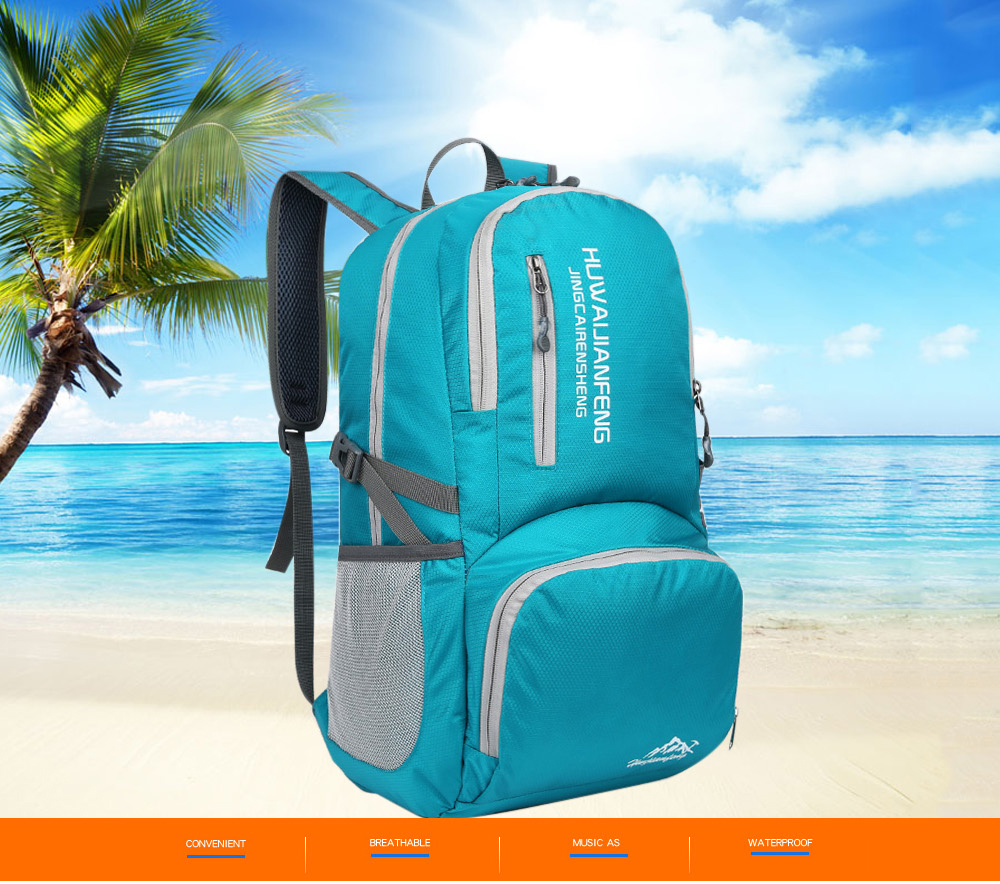 HUWAIJIANFENG Foldable Wear-resistant Fashion Backpack for Men