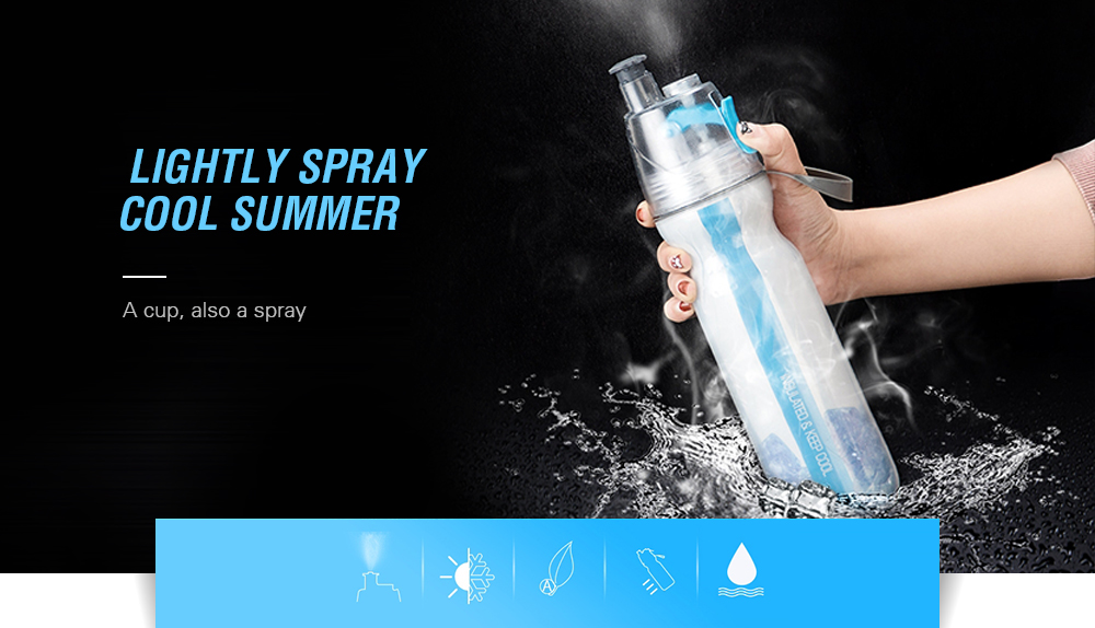 800ml Sports Drink Spray Water Bottle