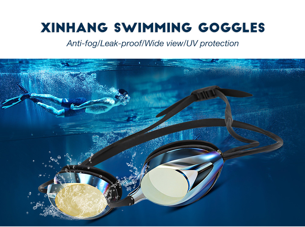 XinHang XH1702 Electroplating Swimming Goggles for Racing