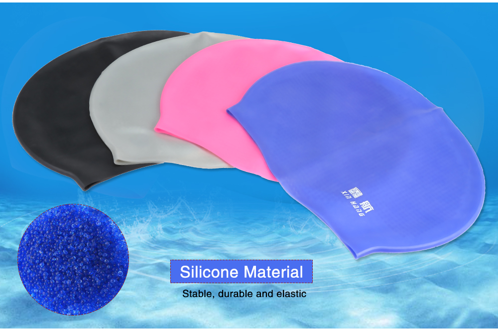 XinHang Silicone Swimming Cap with Anti-skid Pellet for Adults