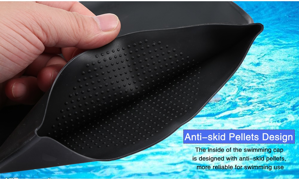 XinHang Silicone Swimming Cap with Anti-skid Pellet for Adults