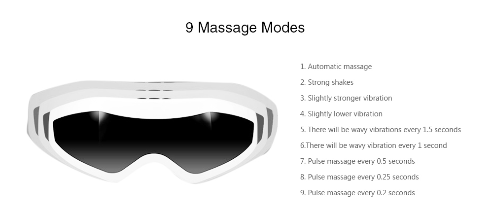 Meiyan BLK - 828 Electric Eye Massager with 9 Modes
