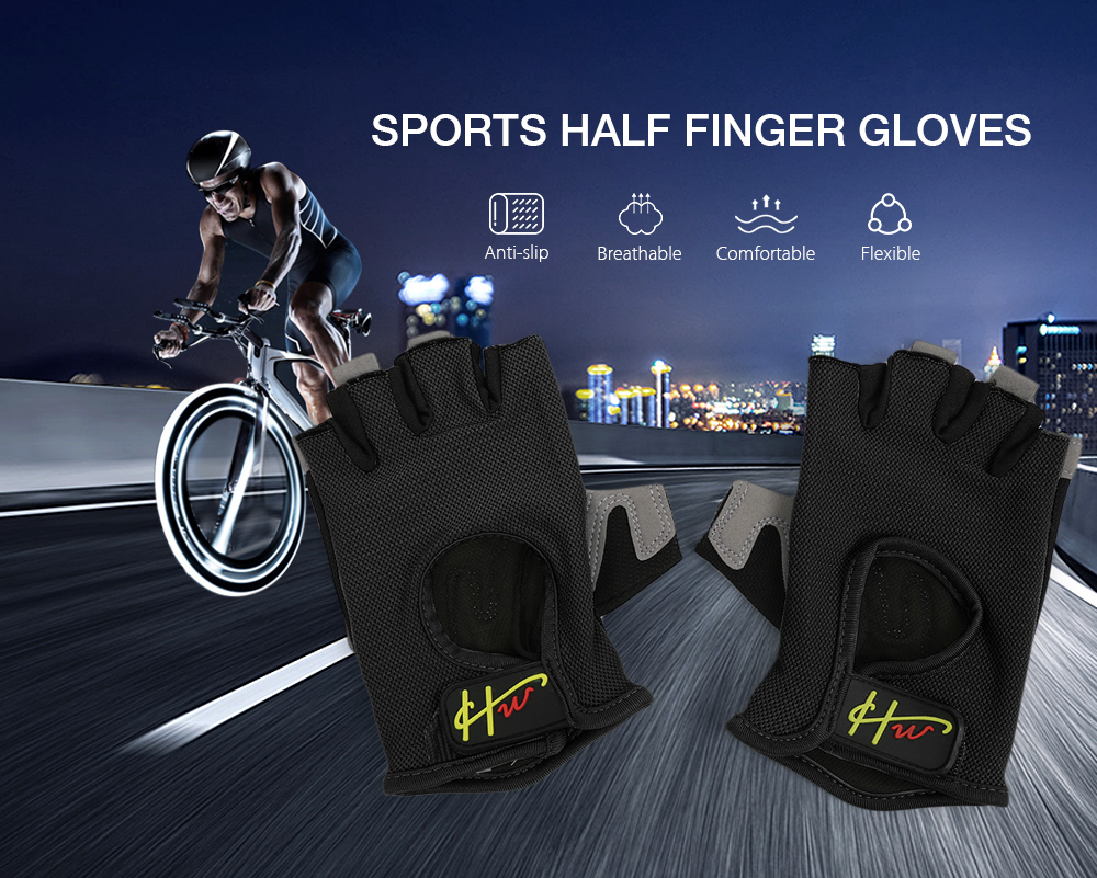 Half Finger Gloves Anti-skid for Sports Gym Riding Climbing