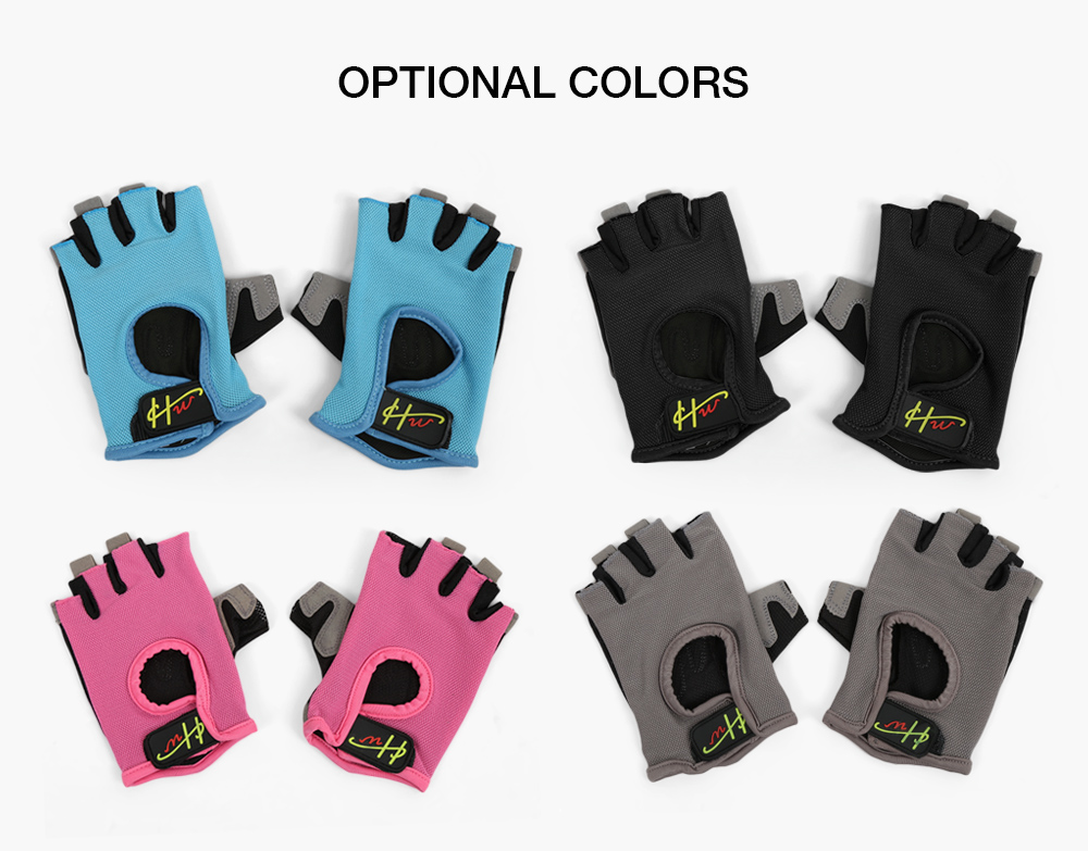 Half Finger Gloves Anti-skid for Sports Gym Riding Climbing