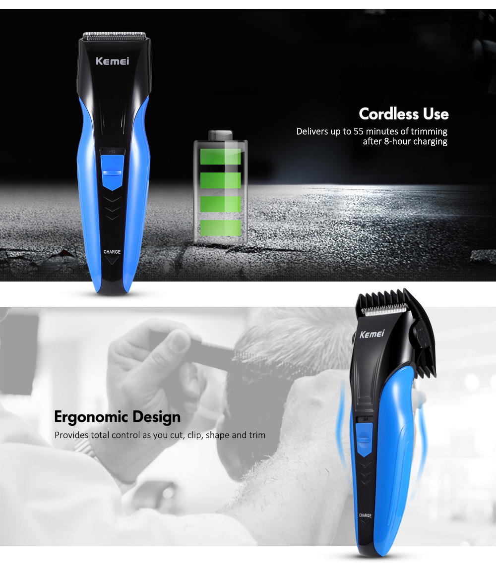 KM - 830 Electric Hair Clipper Trimmer Styling Haircut Complete Kit