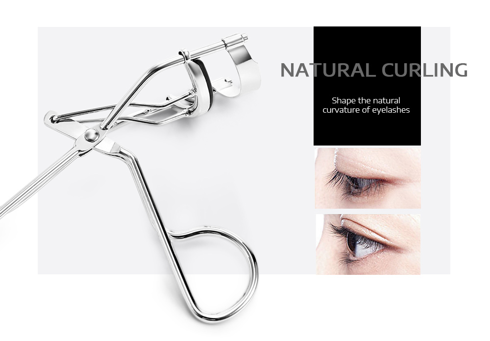 Ultra Wide Angle Eyelash Curler Clip Stainless Steel Curled Makeup Accessory
