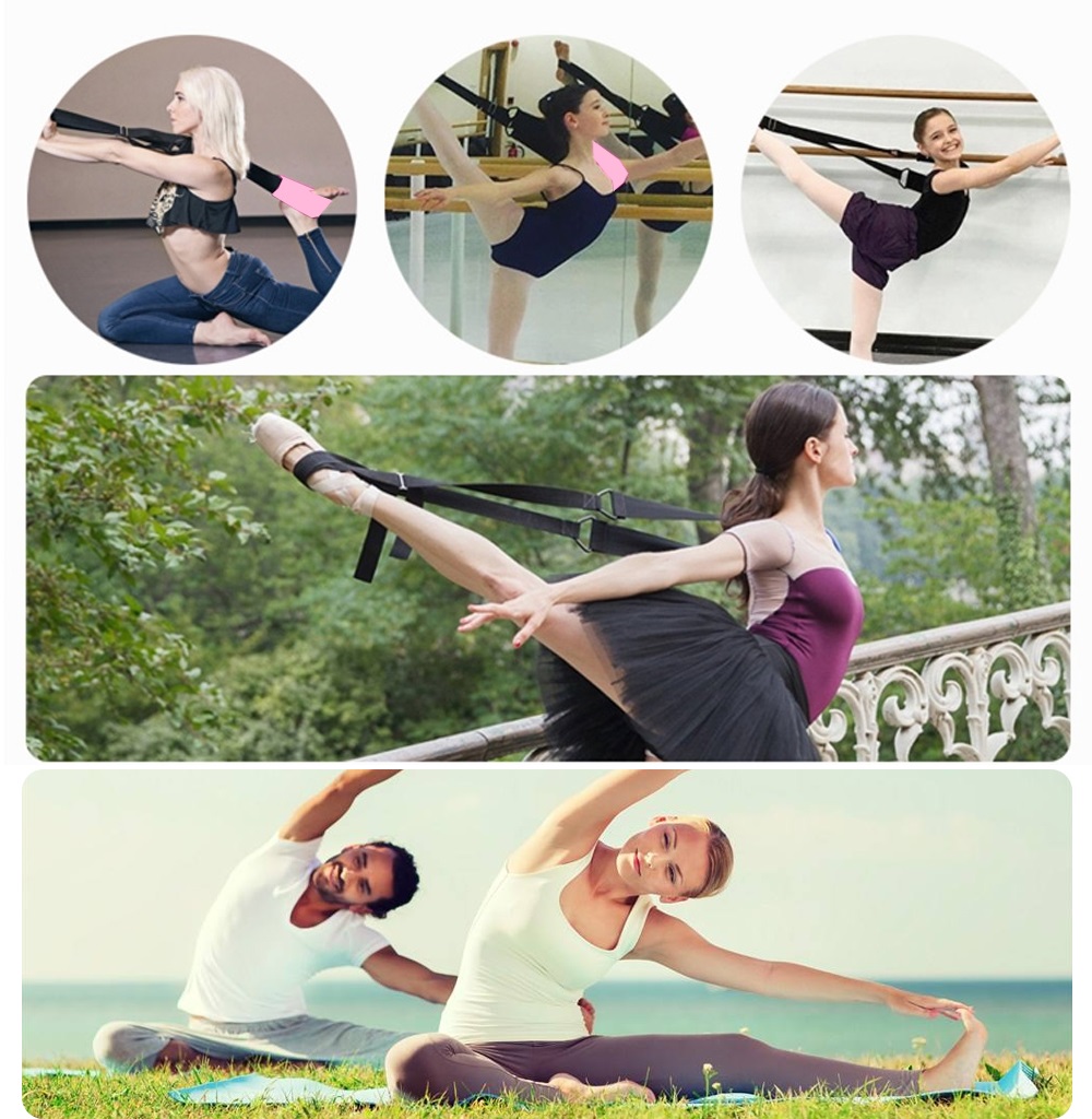Yoga Fitness Exercise Sports Elastic Strap Stretching Body Band Flexibility