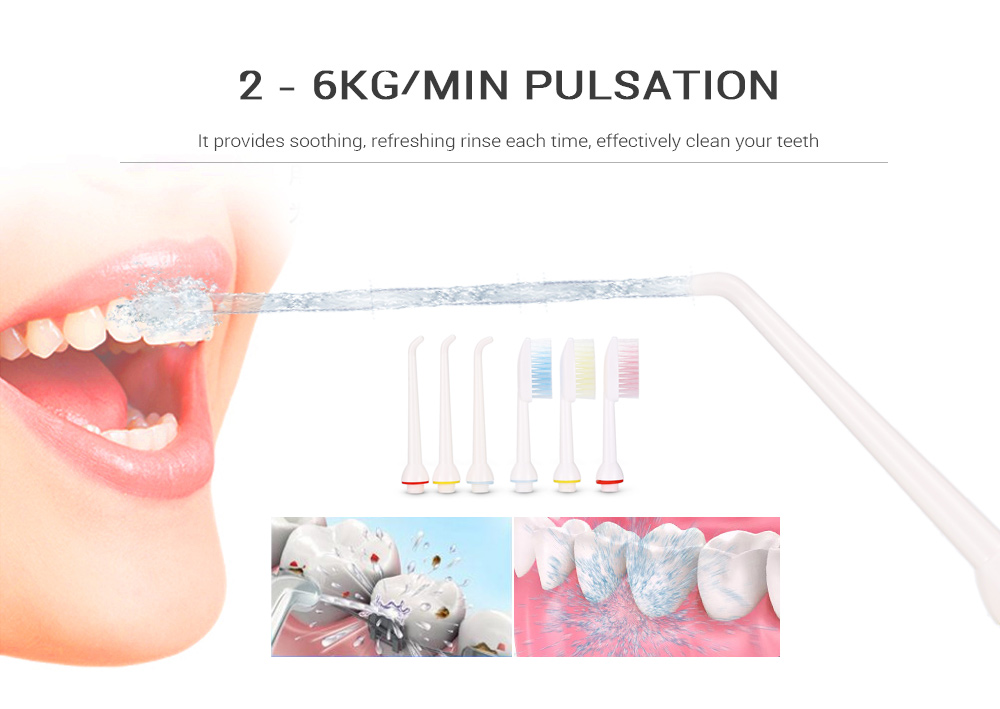 gustala Portable Dental SPA Oral Irrigator Water Jet Teeth Care Toothbrush Set