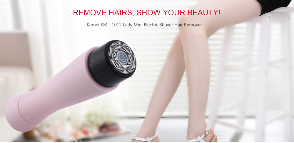 KM - 1012 Portable Mini Electric Shaver Hair Remover Epilator Travel Essentials for Women