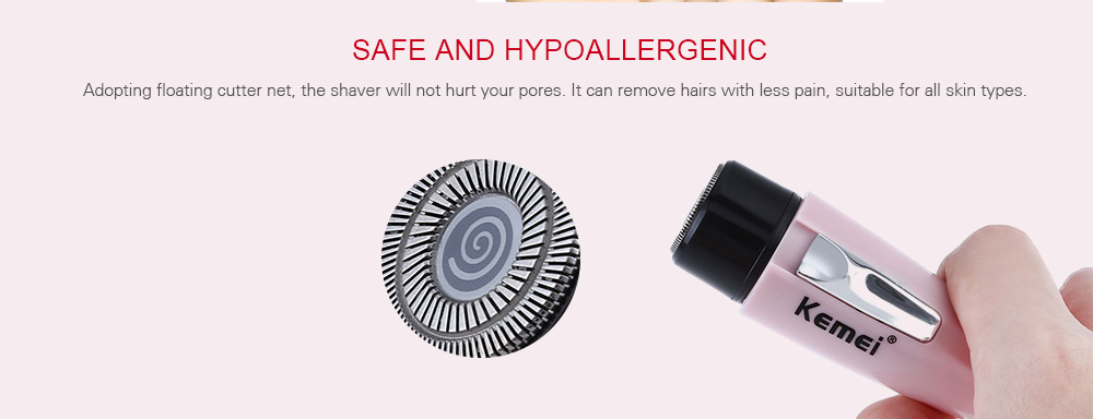 KM - 1012 Portable Mini Electric Shaver Hair Remover Epilator Travel Essentials for Women