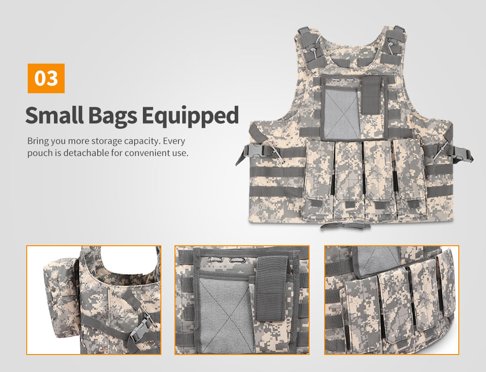 chengma MJ - 007 Military Tactical Vest Water Resistant Molle System Combat Assault