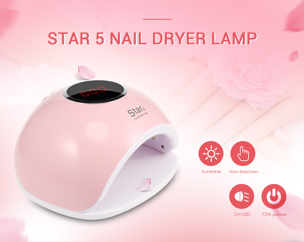 Star 5 UV LED Manicure Tool Curing Nail Gel Dryer Lamp Home Salon