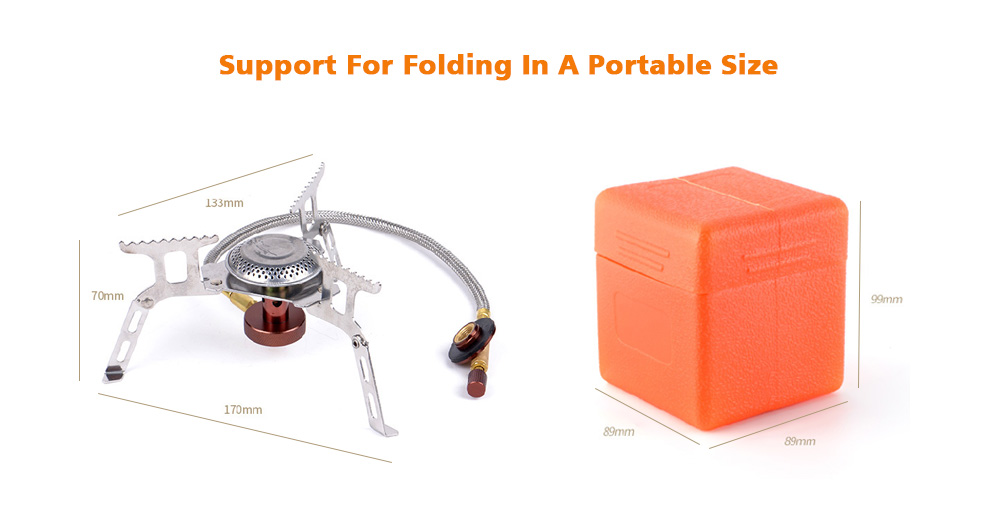 Campleader Outdoor Portable Mini Stove Integrated Burner for Hiking Camping Climbing