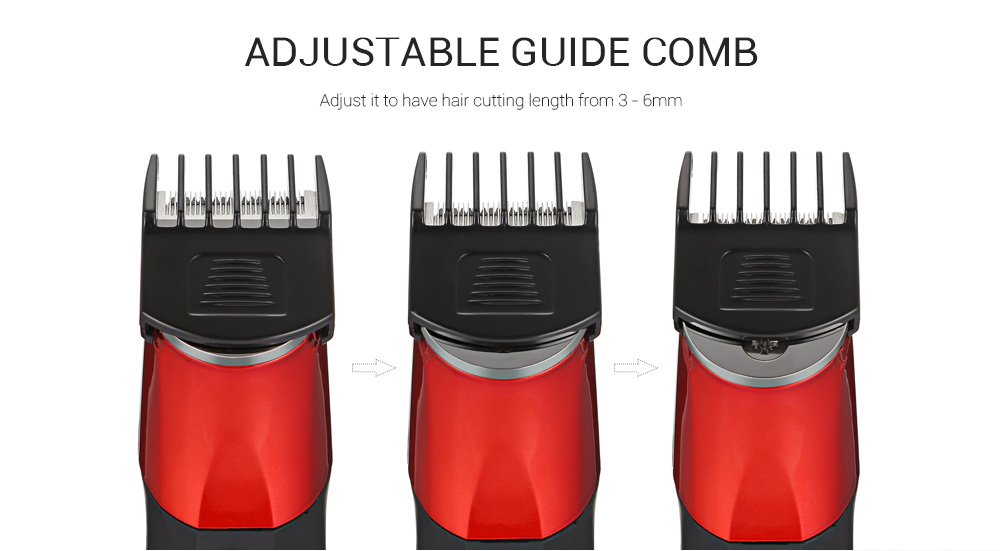KM - 1008 Adjustable Cordless Rechargeable Hair Clipper Beard Trimmer