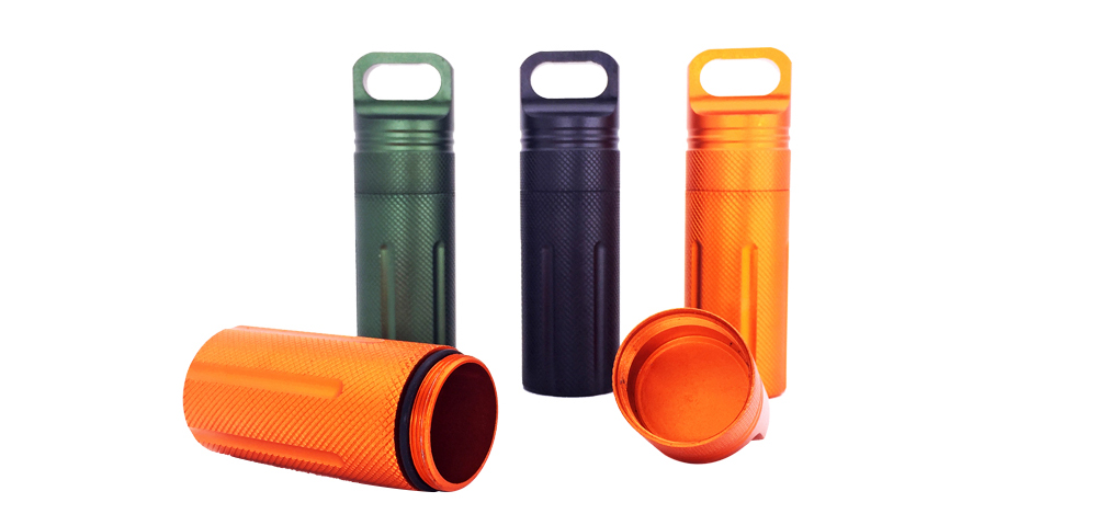 Outdoor EDC Waterproof Sealed Storage Medicine Bottle for Hiking Camping