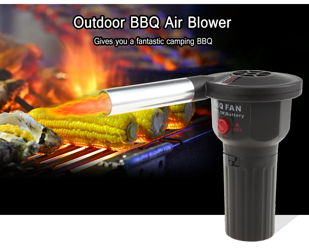 Outdoor BBQ Grill Air Blower Manual Camping Picnic Tool