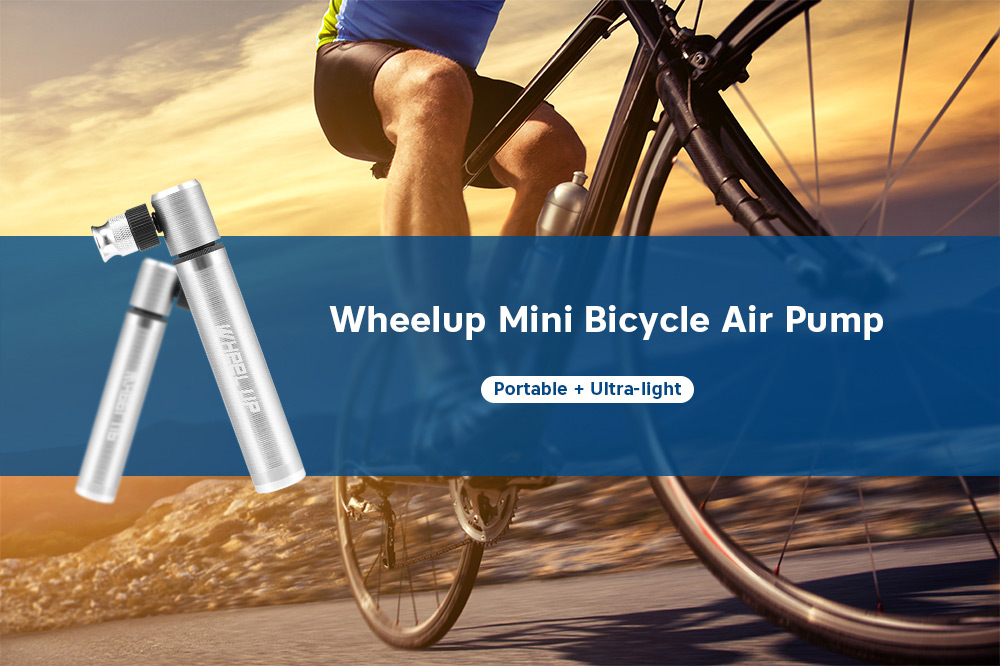 Wheelup HQ56 Mini Potable Bicycle Pump Cycling Hand Air Pumping Ball Tire Inflator