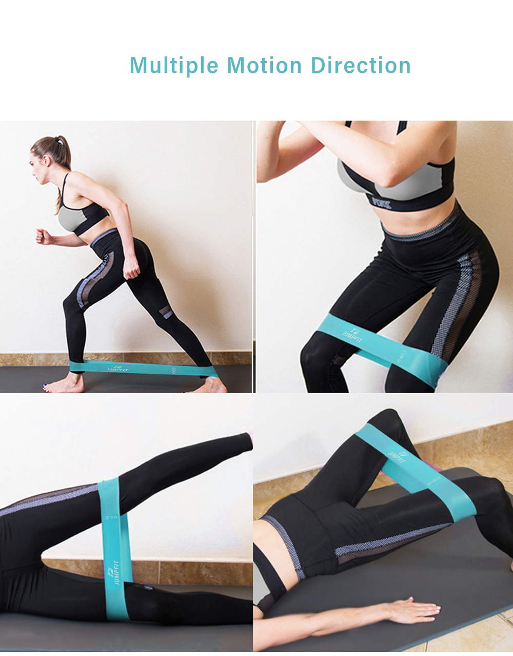 4PCS Portable Yoga Strips Fitness Equipment