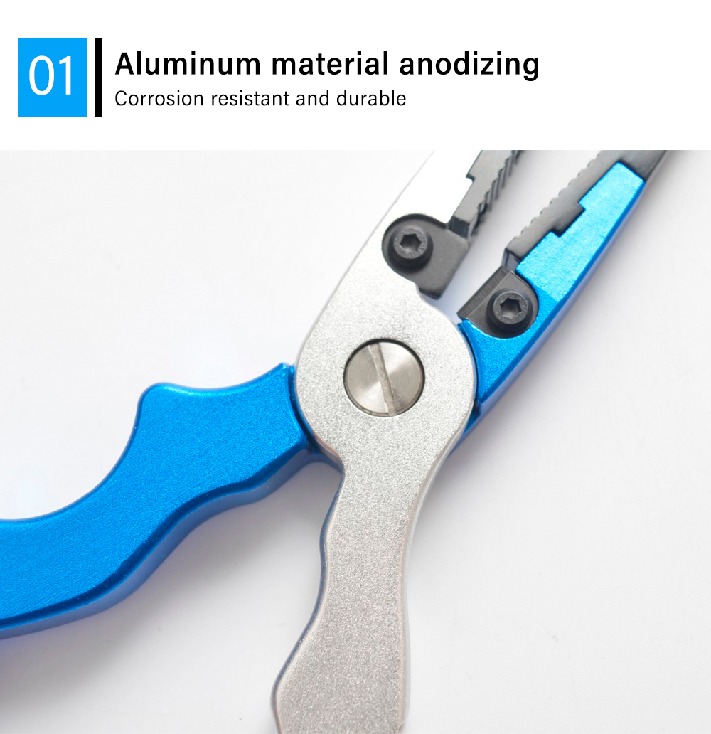 Multifunctional Aluminum Alloy Fishing Pliers Split Ring Cutters