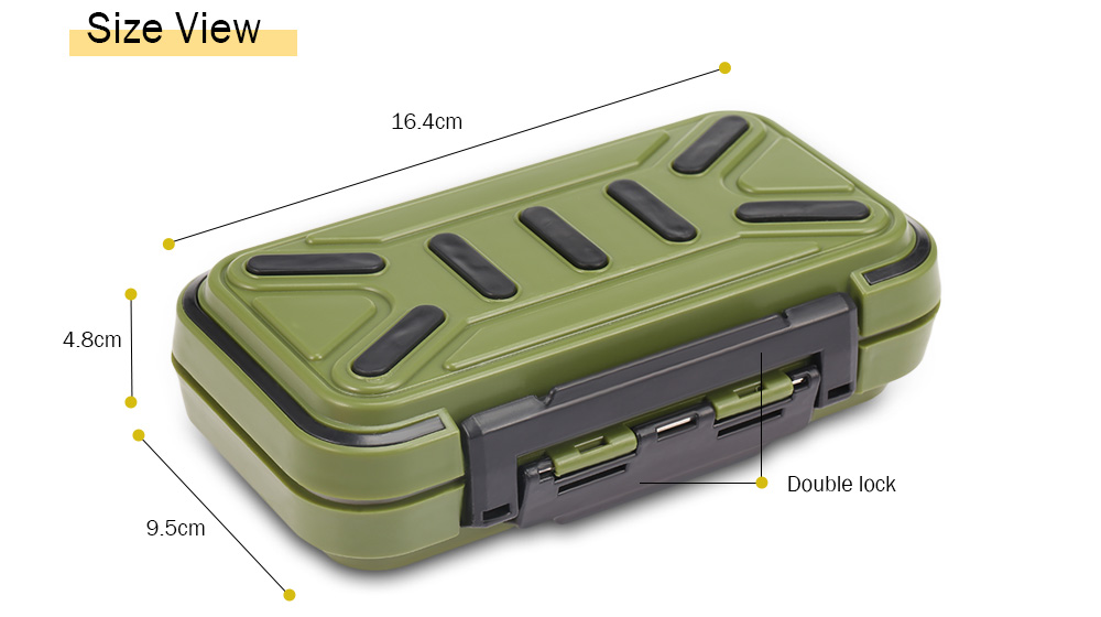 Professional Fishing Tackle Boxing Double Layer 16 Compartments Lure Box