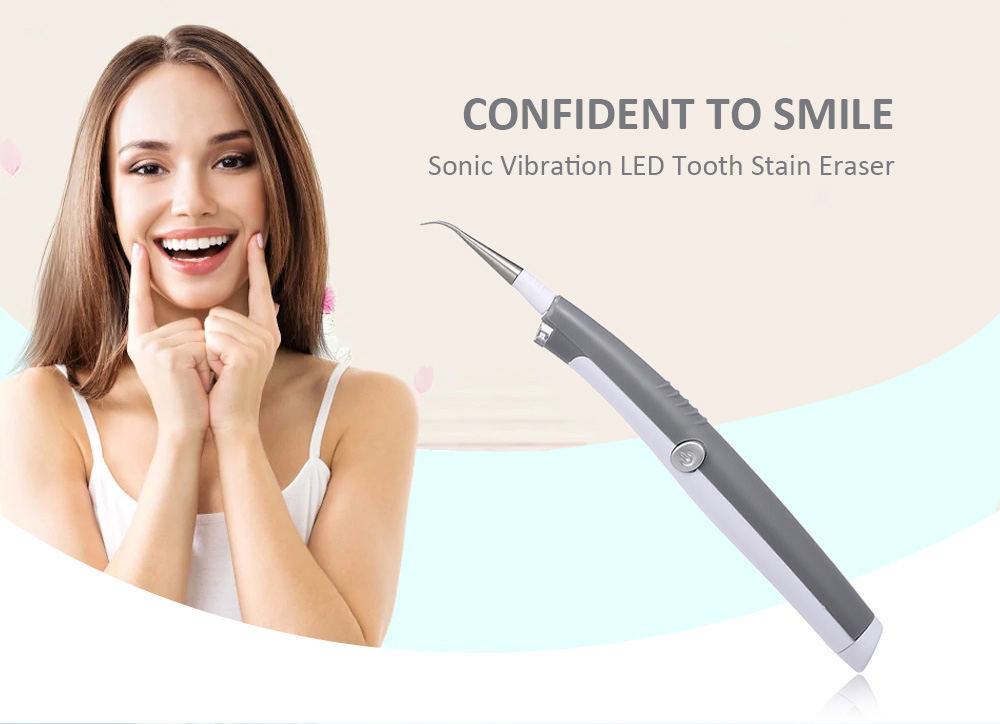 SD - 016 Multifunctional Sonic Vibration LED Dental Tools Tooth Stain Eraser Plaque Remover