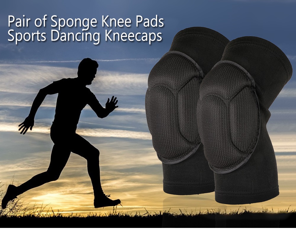 Pair of Sponge Knee Pads Sports Dancing Kneecaps