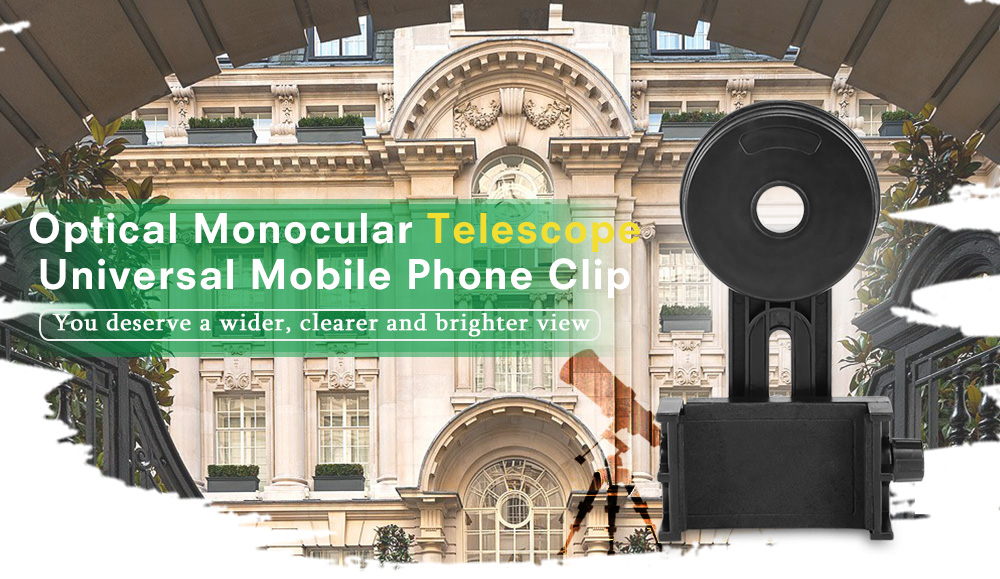 Optical Monocular Telescope Universal Mobile Phone Clip