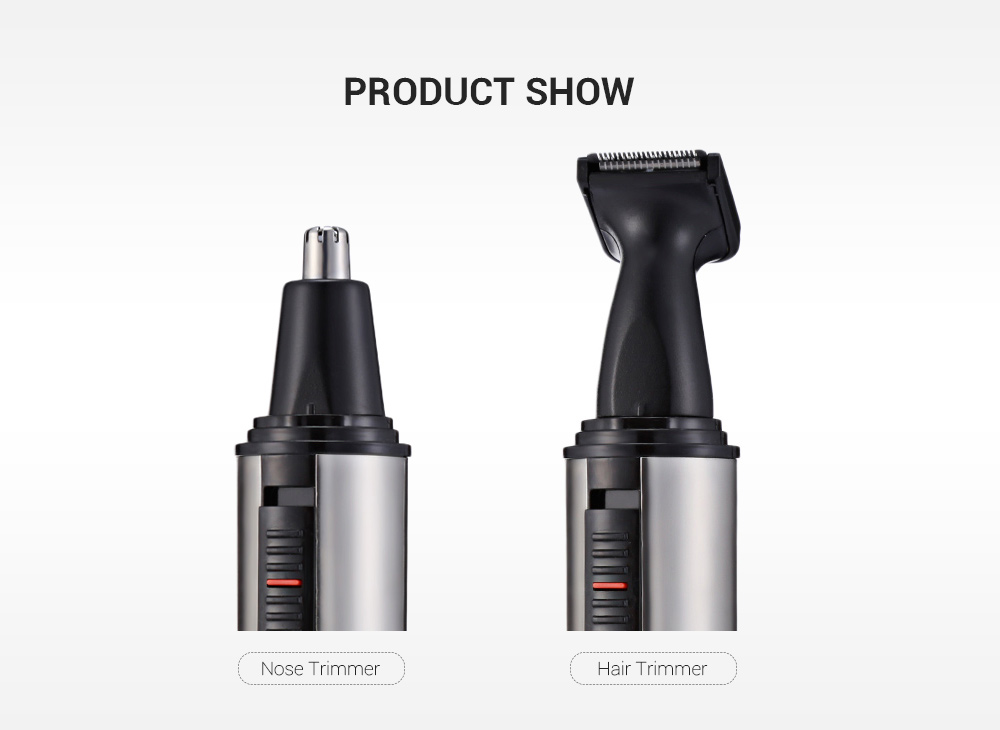KM - 726 2 in 1 Rechargeable Nose Hair Trimmer Face Care Tool