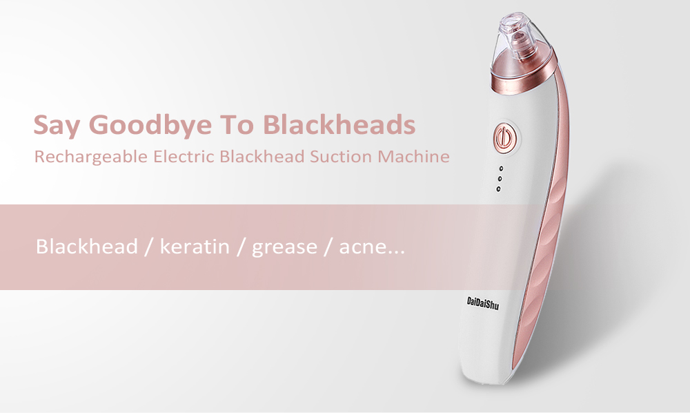 Rechargeable Electric Blackhead Suction Remover Machine Pore Cleaner Beauty Tool