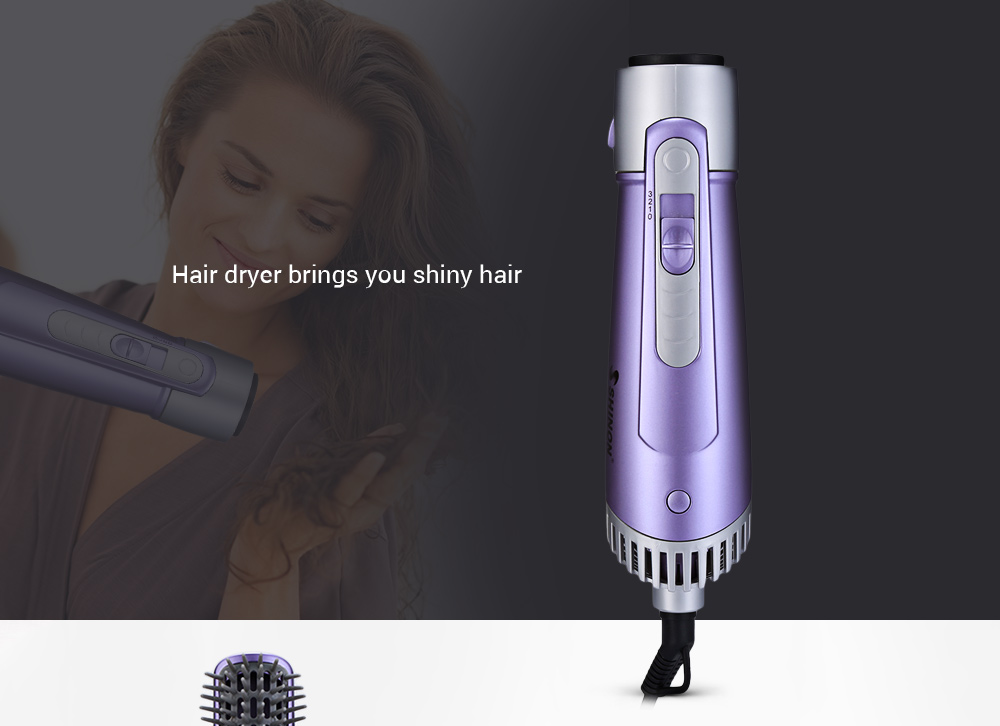 SHINON SH - 9822 - 3A 3-in-1 Hair Styling Tool Set Electric Dryer Curler Brush