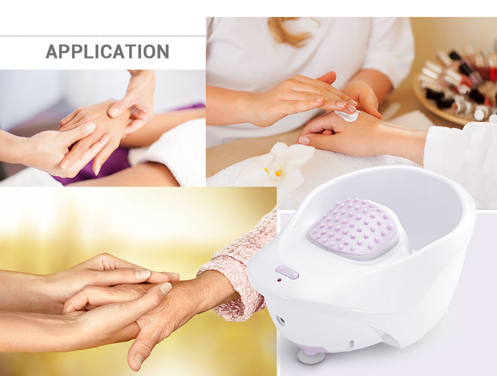 Electric Manicure Bowl for Nail SPA with Air Bubble and Vibrational Massage