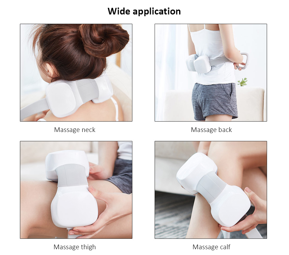 M1 2-way Kneading Speed Adjustable Mini Neck Massager with Flexible Silicone Belt from Xiaomi youpin