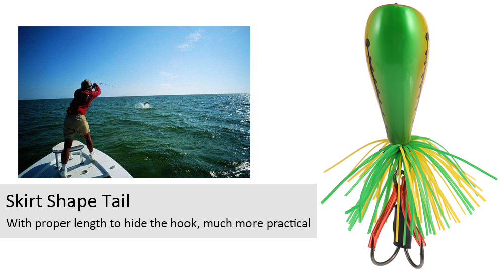 Artificial Frog Lure Hard Fishing Bait with Hook