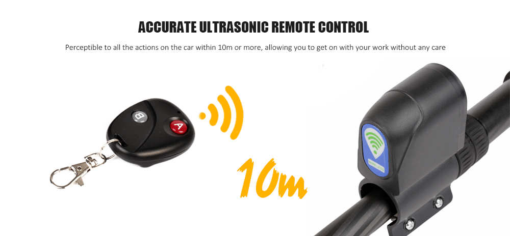 Ultrasonic Remote Control Bicycle Anti-lost Alarm