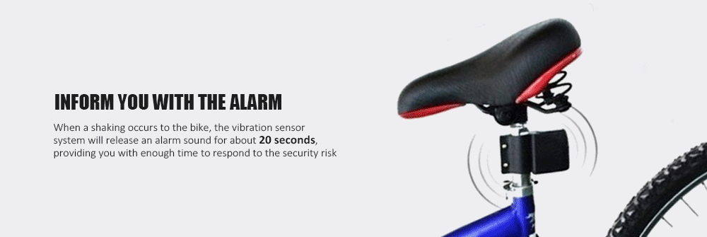 Ultrasonic Remote Control Bicycle Anti-lost Alarm