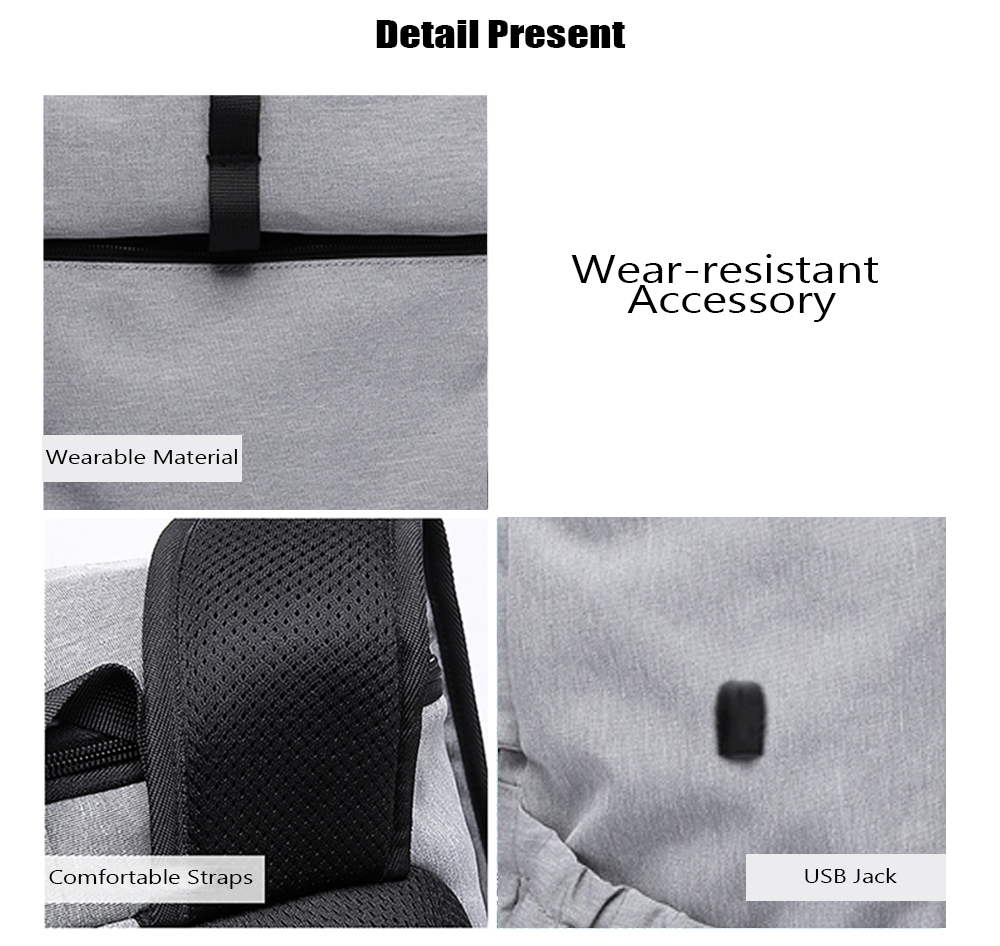 KAKA Fashion Large Capacity Wear-resistant Men Backpack