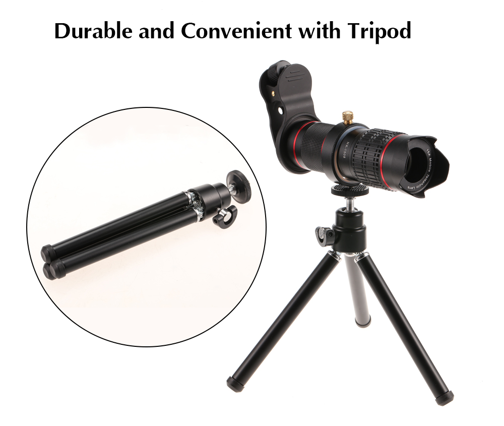 15X Obest OBM1508 Outdoor Telephoto Lens with Tripod for Mobile Phone