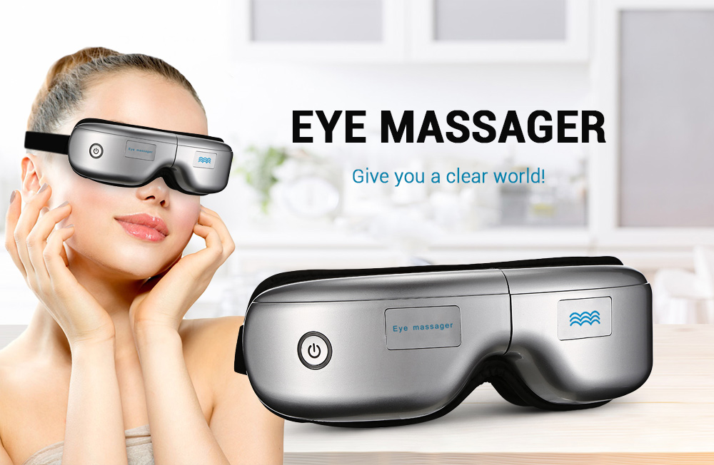 Wireless Eye Massager Protector Mask Hot Compress Fatigue Recovery